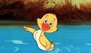 Create meme: duck, Tom and Jerry duckling