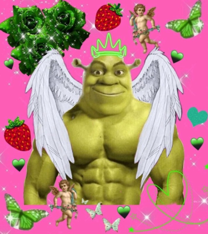 Create meme: pumped up shrek, Shrek , muscular shrek