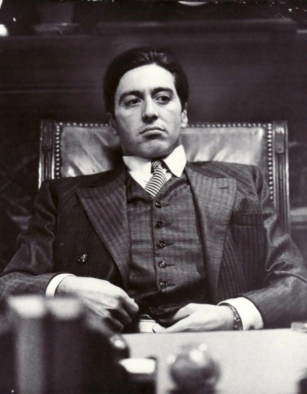 Create meme: don corleone in the chair, al Pacino the godfather, the godfather 1972 actors