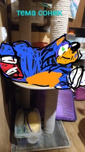 Create meme: sonic sonic, sonic, a cat house