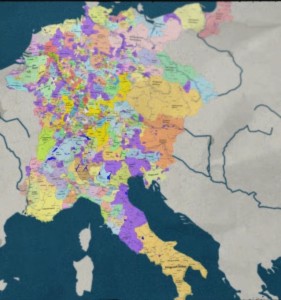 Создать мем: римская империя, карта, священная римская империя в 1806 году