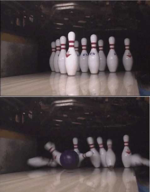 Create meme: bowling , strike bowling, bowling pins