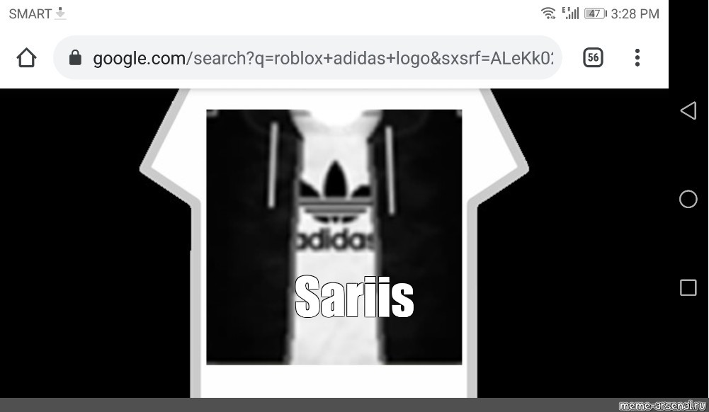 Create meme: adidas t shirt roblox, Adidas get, adidas