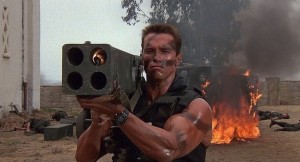 Create meme: Arnold Schwarzenegger with a Bazooka, Arnold Schwarzenegger, Arnold Schwarzenegger commando