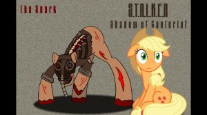 Create meme: applejack monster, applejack, evil Apple Jack