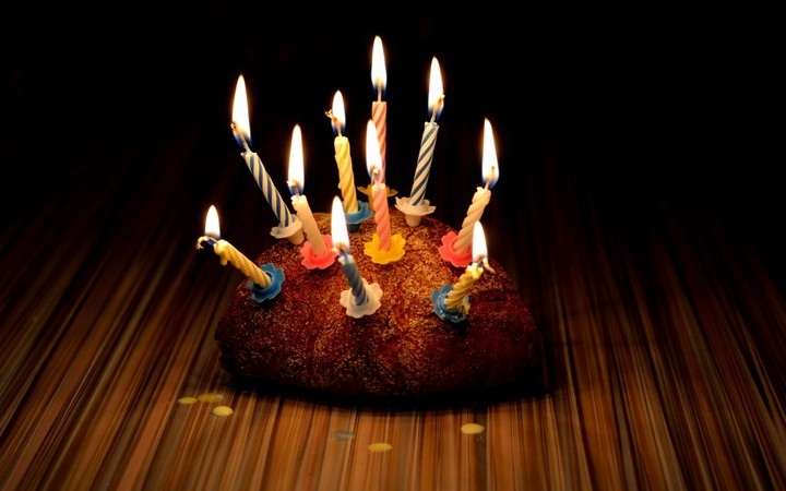 Create meme: cake with candles, a cake with candles, bread with a candle