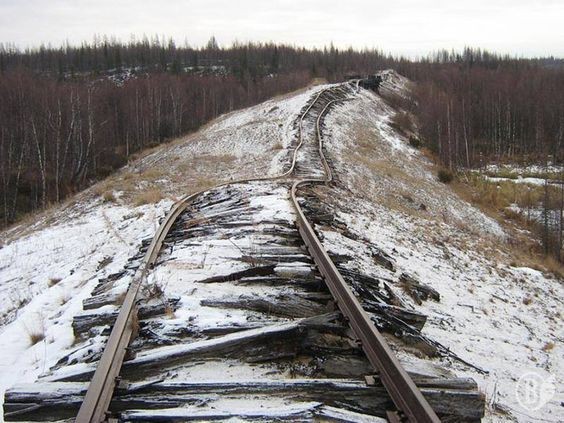 Create meme: transpolar railway, a special way of Russia, salekhard igarka road