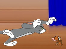 Create meme: game Tom and Jerry math, Tom chases Jerry, Tom and Jerry run