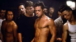 Create meme: fight club 1999, brad pitt, fight club