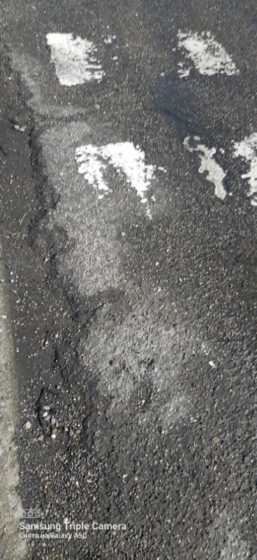 Create meme: asphalt , new asphalt, crooked asphalt