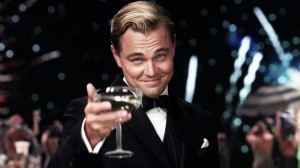 Create meme: Leonardo DiCaprio with a glass of, DiCaprio with a glass of, DiCaprio Gatsby glass