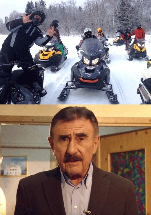 Create meme: Kanev , snowmobile, snowmobile polaris