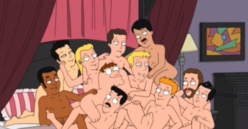 Create meme: Peter Griffin , family guy gay, family guy Gangbang