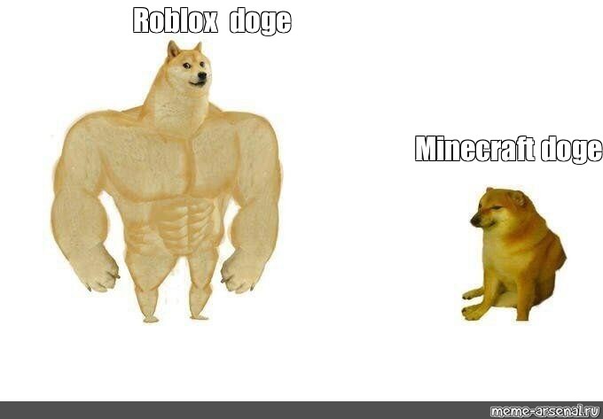 Somics Meme Roblox Doge Minecraft Doge Comics Meme Arsenal Com - roblox doge template