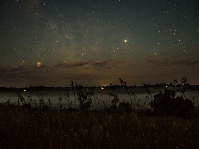 Create meme: The night sky in the field, the night sky , the night sky in Belarus
