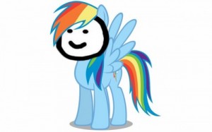 Create meme: DIB Rainbow Dash 