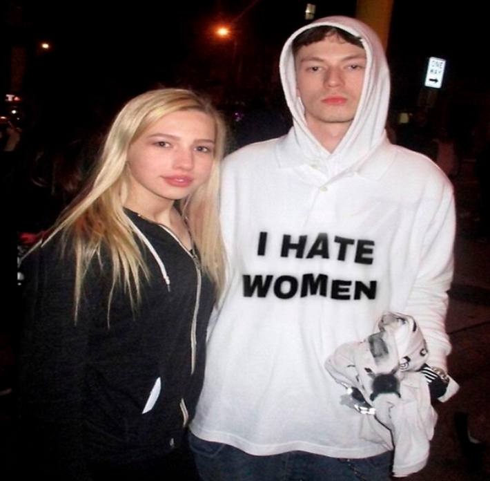 Create meme: blade i hate women, bladee, guy 