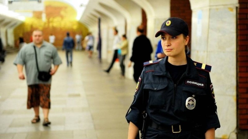 Create meme: moscow metro police, police form, a girl in a police uniform