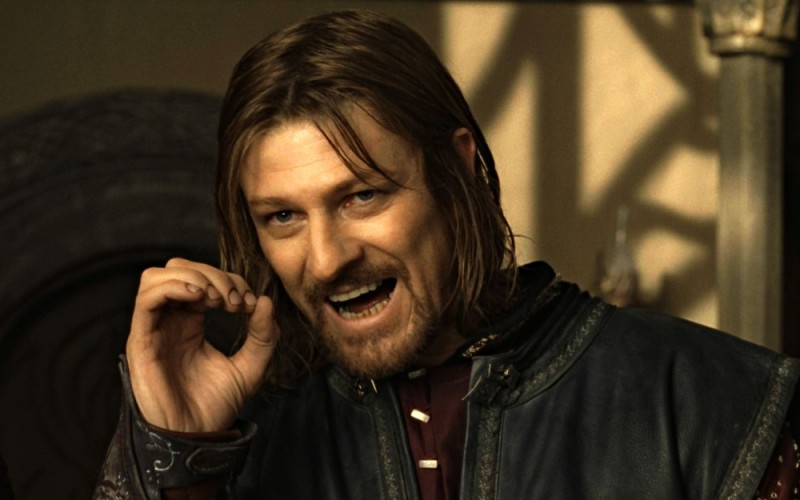 Create meme: Boromir from the Lord of the Rings, Sean bean Boromir, Boromir meme 