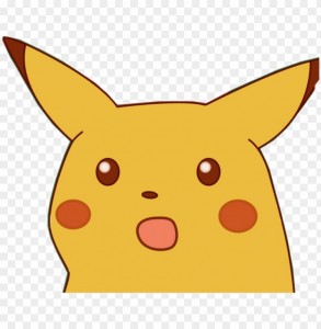 Create meme: Pikachu surprise, Pikachu with his mouth open, sticker Pikachu