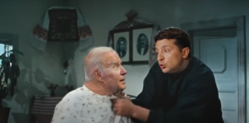 Create meme: the old man pennies, Batka , Zelensky is a traitor