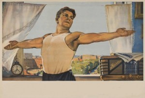 Create meme: poster, cheerful morning, Soviet posters