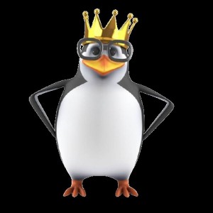 Создать мем: пингвин с рожками, пингвин с очками, пингвин с короной