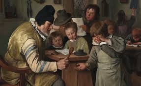 Create meme: Jan Sten (1626-1679), Jan wall paintings, Jan Sten paintings strict teacher