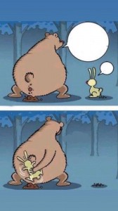 Создать мем: jokes rabbit bear, funny bear, мультипликационный персонаж