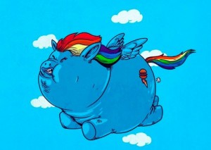 Создать мем: радужный пони, радужный единорог, rainbow unicorn