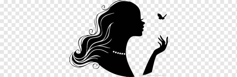 Create meme: female face silhouette, black silhouette of a girl, beautiful female silhouette