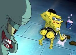 Create meme: spongebob and squidward, sponge Bob square pants 
