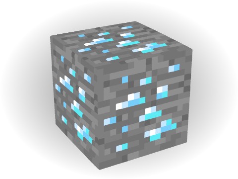 #Алмазная руда. #minecraft diamond. 