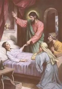 Создать мем: иисус христос, христос воскрешает дочь иаира, исцеление болящего иисусом
