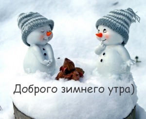 Создать мем: доброе снежное утро, доброе утро зима, добрый зимний день