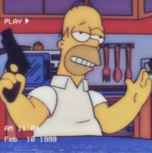 Create meme: Cartoon, Homer, The simpsons