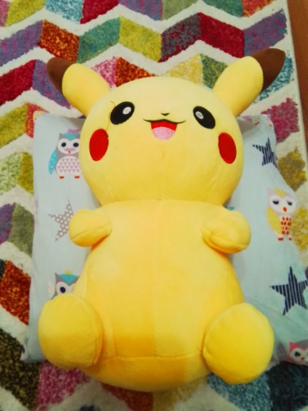 Create meme: stuffed toy big pikachu 90 cm, pikachu toy soft cute, pikachu plush toy