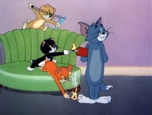 Create meme: Jerry, cartoon Tom and Jerry the 1 part, tom jerry triplet trouble