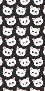 Создать мем: cute cat, милые кошки, cat face pattern