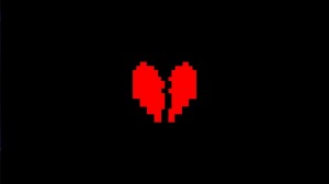 Create meme: pixel heart undertale