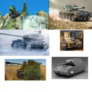 Создать мем: коллаж военной техники, худший танк, world of tanks