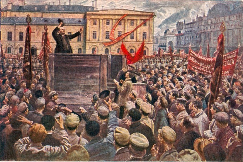 Создать мем: ленин революция 1917, октябрь 1917, революция