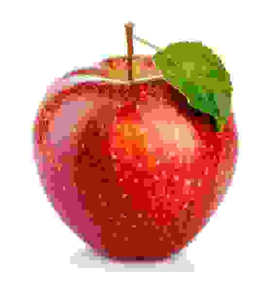 Создать мем: apple, яблоня голден делишес, яблоко на белом фоне