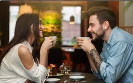 Create meme: couple in restaurant , couple at the bar, couple in a cafe