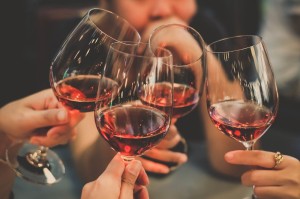 Create meme: a glass of wine, clink glasses, alcohol