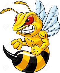 Create meme: cartoon, bee, angry