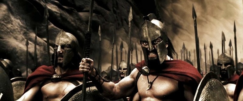 Create meme: 300 Spartans , king Leonidas the 300 Spartans, a frame of 300 Spartans