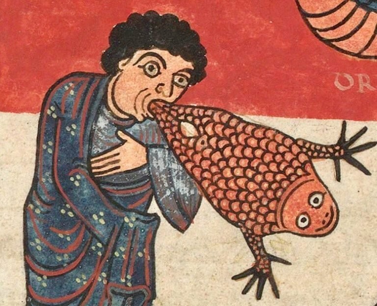 Создать мем: средневековье, мемы средневековье, средневековый бестиарий рыба
