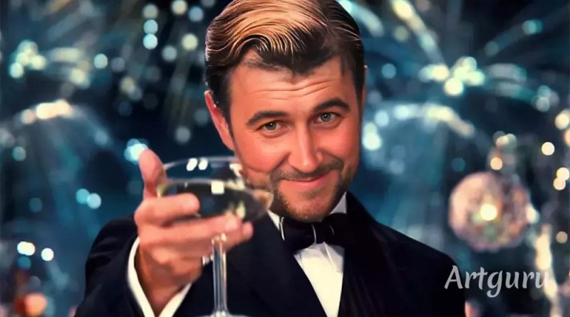 Create meme: Leonardo DiCaprio raises a glass, Leonardo DiCaprio with a glass of, DiCaprio Gatsby
