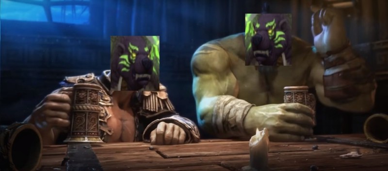 Create meme: universe of warcraft, Orc wow, world of warcraft bar